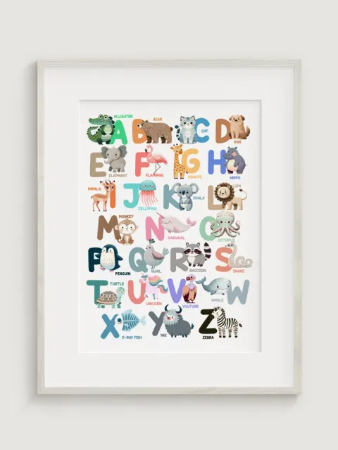 Cute Animal Alphabet Abeceda