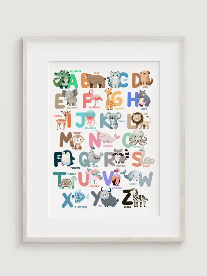 Cute Animal Alphabet Abeceda