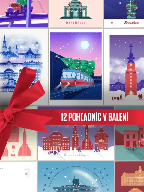 Vianočné pohľadnice Bratislavy