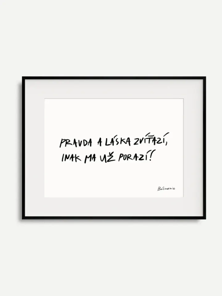 Pravda Láska print A3
