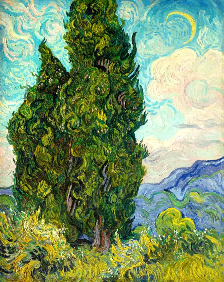 Cyprusy, Vincent Van Gogh, 1889