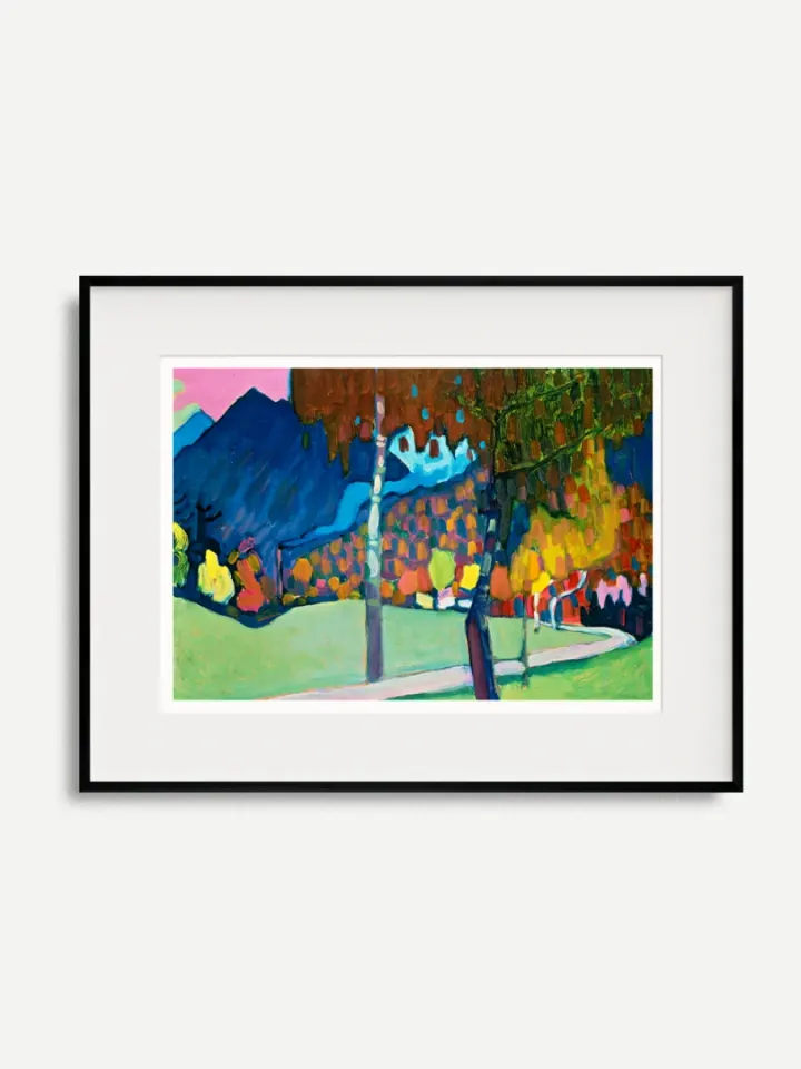Jesenná štúdia v Oberau, Wassily Kandinsky, 1908