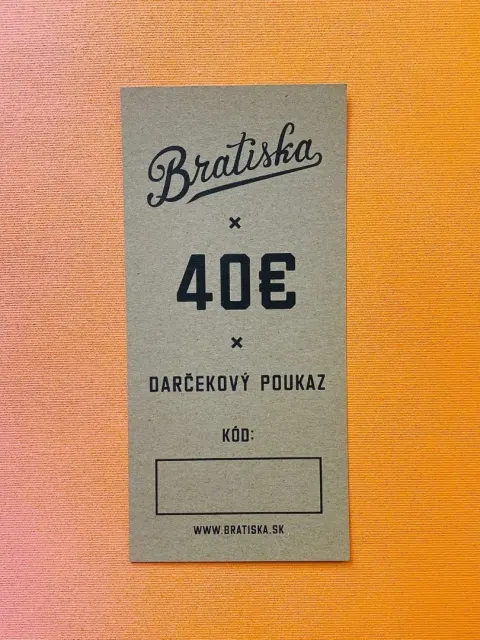 Darčekový poukaz - 40€