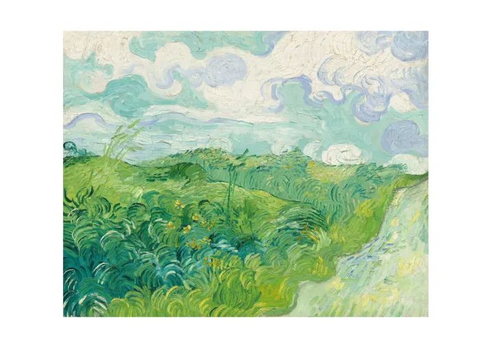 Zelené pšeničné polia, Vincent van Gogh, 1890